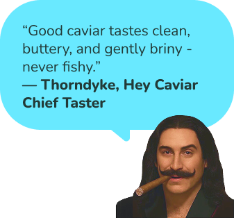 what does caviar taste like during black caviar tasting