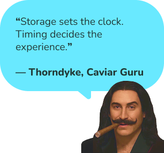 caviar jar storage and freshness showing how proper handling extends quality