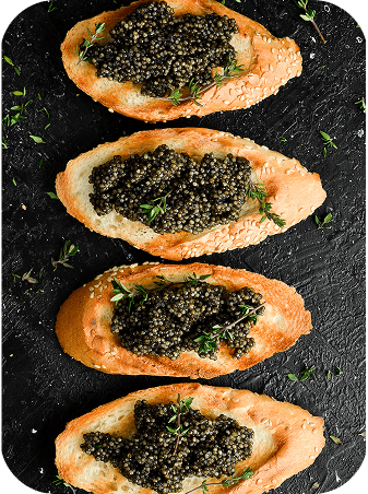 Caviar cost explained with caviar-topped toast and premium quality comparison
