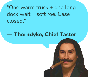 Caviar in transit showing how temperature and shipping delays affect freshness