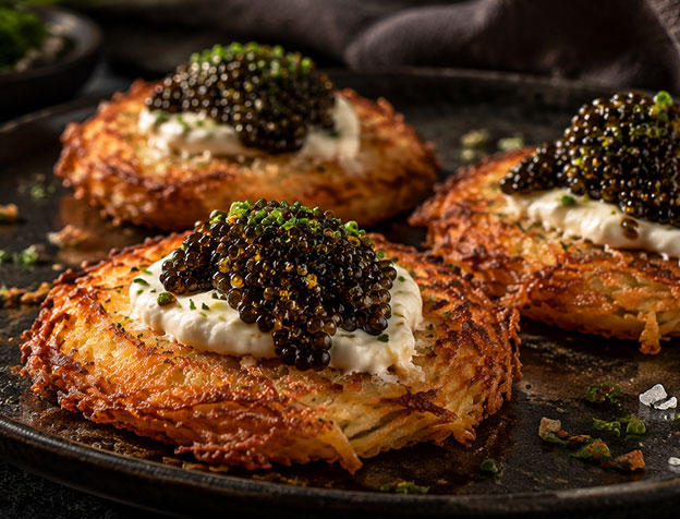 Premium caviar dishes illustrating caviar price in the “Why Is Caviar So Costly?” banner